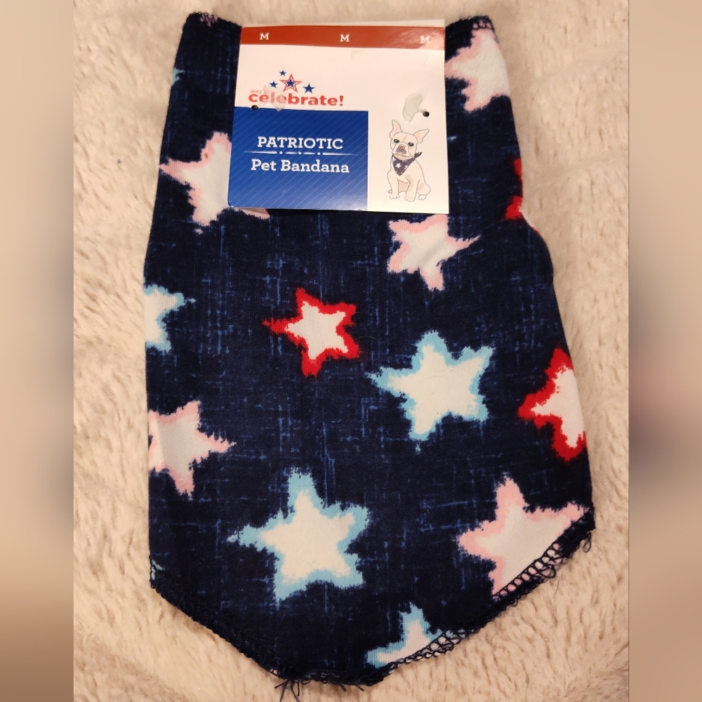 NWT! Way To Celebrate Patriotic Bandana Sz Medium